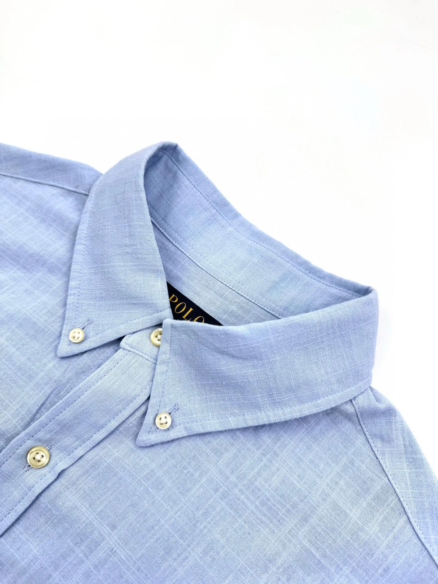 P420 Ralph Lauren/Ralph Lauren classic logo embroidered linen shirt [ready in stock] S M L XL